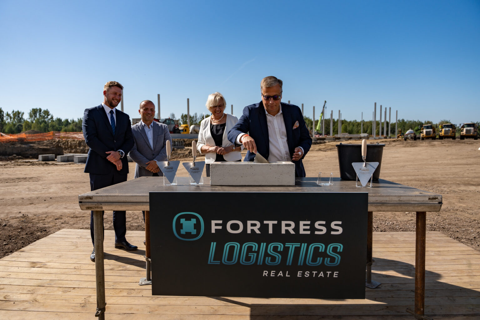 Fortress lays cornerstone for new logistics park in Poland